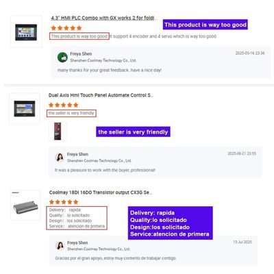 Coolmay EX3G-80 All in One PLC HMI All in One 10 inch Compatible FX3G FX3U FX3S GX Works2 AI AO Com Port DIY Support MODBUS RTU for industrial application